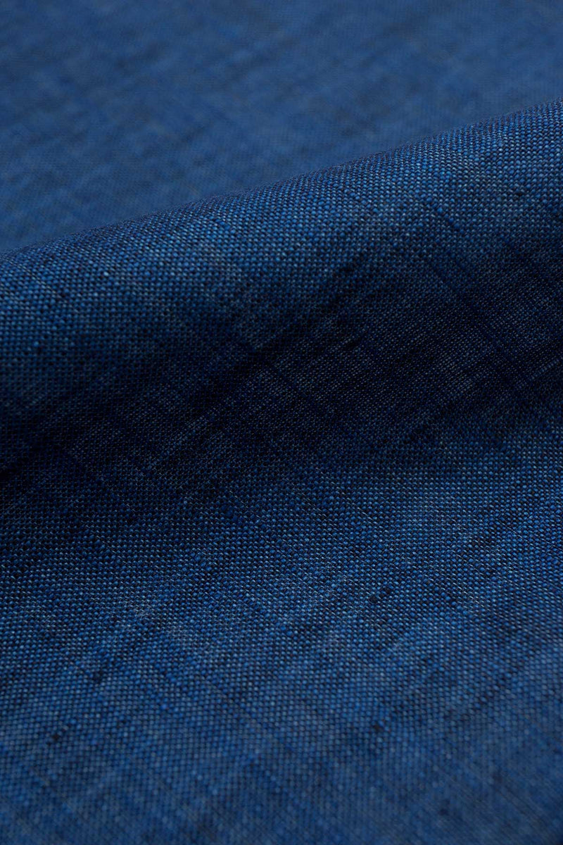Blue Linen Fabric 