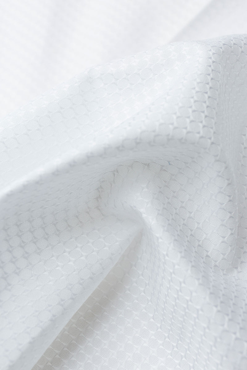 White cloth cotton fabric jacquard fabric diy Dress Shirt Children Clothing  Material by the meter XJ28